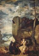 Diego Velazquez Saint Antoine abbe et Saint Paul ermite (df02) oil painting reproduction